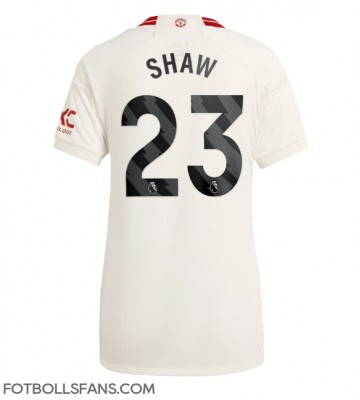 Manchester United Luke Shaw #23 Replika Tredje Tröja Damer 2023-24 Kortärmad